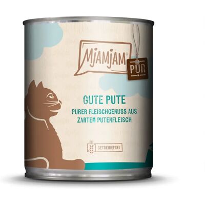MjAMjAM Gute Putenpuree Nassfutter für Katzen - 800g MjAMjAM Gute Putenpuree Nassfutter für Katzen - 800g