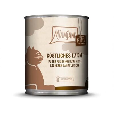 MJAMJAM 11181 Nourriture humide pour chats - Pur plaisir de viande - Agneau 800g MJAMJAM 11181 Nourriture humide pour chats - Pur plaisir de viande - Agneau 800g