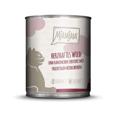 MjAMjAM Wild Game & Kanin Katzenfutter - 6 x 800 g - Hoher Fleischanteil MjAMjAM Wild Game & Kanin Katzenfutter - 6 x 800 g - Hoher Fleischanteil