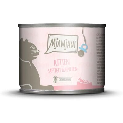 Wrażliwa Karma MjAMjAM Kitten - Wysoka zawartość mięsa, Łososiowy olej, Pojedyncze źródło białka - Wilgotne jedzenie dla kotków Wrażliwa Karma MjAMjAM Kitten - Wysoka zawartość mięsa, Łososiowy olej, Pojedyncze źródło białka - Wilgotne jedzenie dla kotków