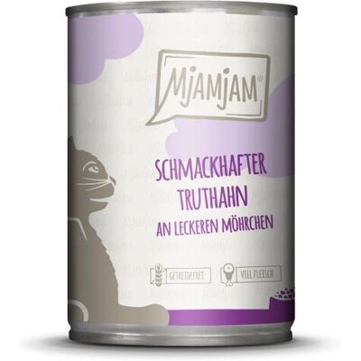 Nourriture pour chats MjAMjAM - Dinde & Carottes 6 x 400g Nourriture pour chats MjAMjAM - Dinde & Carottes 6 x 400g