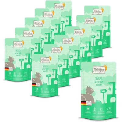 MJAMJAM Nourriture Chat Insecte et Poulet - Pack 12/24 - Publicité MJAMJAM Nourriture Chat Insecte et Poulet - Pack 12/24 - Publicité