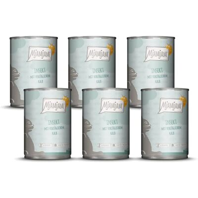 MJAMJAM Katvoeding - Insect met rundvlees 6 x 400 g MJAMJAM Katvoeding - Insect met rundvlees 6 x 400 g