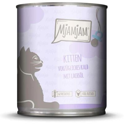 MjAMjAM Kitten - Lachsöl & Rind - Nassfutter für Kätzchen MjAMjAM Kitten - Lachsöl & Rind - Nassfutter für Kätzchen
