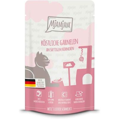 MjAMjAM 12x125g Poches pour chats - Sans céréales, riche en viande MjAMjAM 12x125g Poches pour chats - Sans céréales, riche en viande