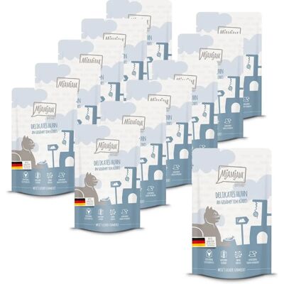 Nourriture humide pour chats MjAMjAM - Poulet et Courge - 12x125g Nourriture humide pour chats MjAMjAM - Poulet et Courge - 12x125g