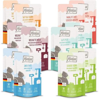 MjAMjAM - Katzenfutter Probierpaket 12 x 125 g - Katzenfutter MjAMjAM - Katzenfutter Probierpaket 12 x 125 g - Katzenfutter