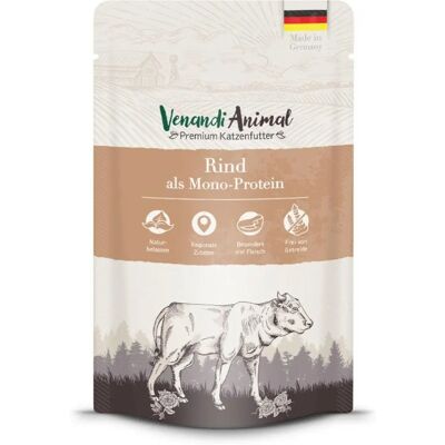 Venandi Animal Monoprotein - 24x125g Mokra karma dla kotów Venandi Animal Monoprotein - 24x125g Mokra karma dla kotów