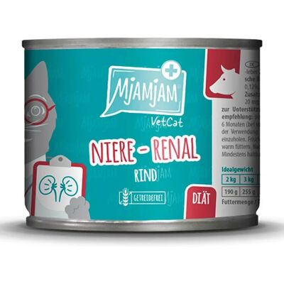 MjAMjAM VetCat - Bœuf - Support Rénal - 6x200g MjAMjAM VetCat - Bœuf - Support Rénal - 6x200g