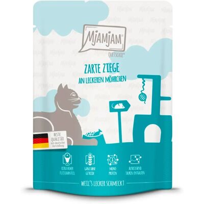 Alimentation humide pour chats MjAMjAM - Chèvre et Carottes - Kozina Alimentation humide pour chats MjAMjAM - Chèvre et Carottes - Kozina