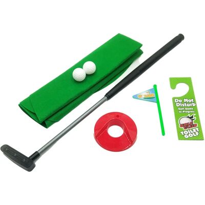 Mad Monkey Mini Golf Set - Toalett golf leksak Mad Monkey Mini Golf Set - Toalett golf leksak