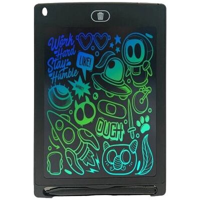 Mad Monkey Kinder-Tablet - Mehrfarbiges Skizzenbrett - Schwarz Mad Monkey Kinder-Tablet - Mehrfarbiges Skizzenbrett - Schwarz