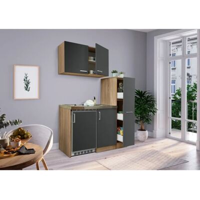 Set Cucina Respekta Amrum - 130cm Grigio Set Cucina Respekta Amrum - 130cm Grigio