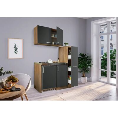RESPEKTA Amrum Éléments de Cuisine - 130cm Gris Moderne - Publicité RESPEKTA Amrum Éléments de Cuisine - 130cm Gris Moderne - Publicité