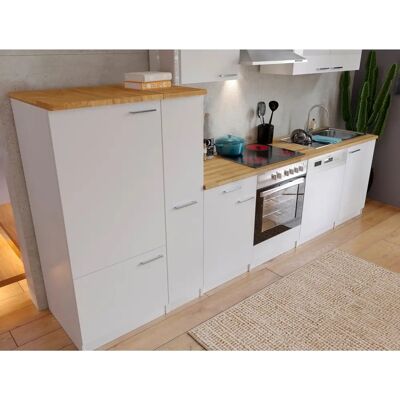Respekta CH22058IXB - Mobile cucina bianco di 310cm stile moderno Respekta CH22058IXB - Mobile cucina bianco di 310cm stile moderno