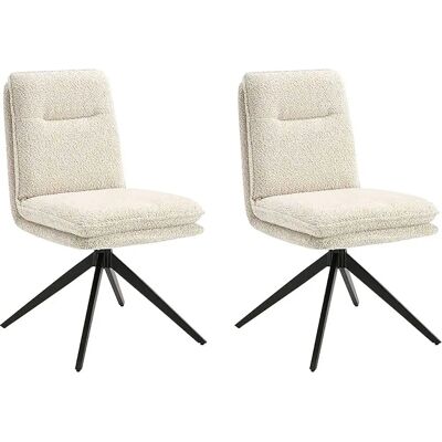 HOME AFFAIRE Taragona Beigefarbener Esstischstuhl 2er-Set HOME AFFAIRE Taragona Beigefarbener Esstischstuhl 2er-Set