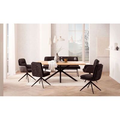 HOME AFFAIRE Rechteckiger Esstisch - 180x77cm - Landhausstil HOME AFFAIRE Rechteckiger Esstisch - 180x77cm - Landhausstil