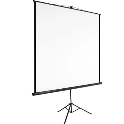 Tectake Statív Projekční plátno - 152x152cm, Bílá, HD, Přenosná Tectake Statív Projekční plátno - 152x152cm, Bílá, HD, Přenosná