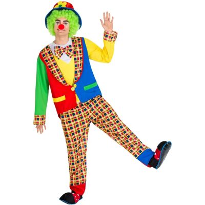 TecTake GmbH Alfredo Clown Kostüm - Herrenkostüm in Gelb TecTake GmbH Alfredo Clown Kostüm - Herrenkostüm in Gelb