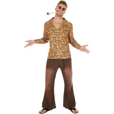 TecTake GmbH Hippie John Costume - Brown mixed TecTake GmbH Hippie John Costume - Brown mixed