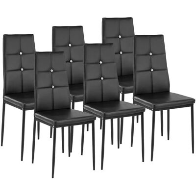 Sillas de comedor negras TecTake 402541 Sillas de comedor negras TecTake 402541