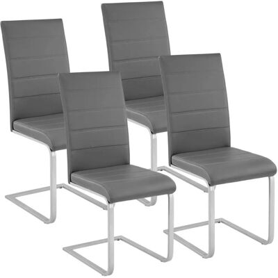 Tectake Grey Modern Dining Chairs Set of 4 - Restaurant Tectake Grey Modern Dining Chairs Set of 4 - Restaurant