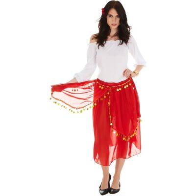 Dressforfun Gypsy Costume for Women - Red & White - Carnival & Party Dressforfun Gypsy Costume for Women - Red & White - Carnival & Party