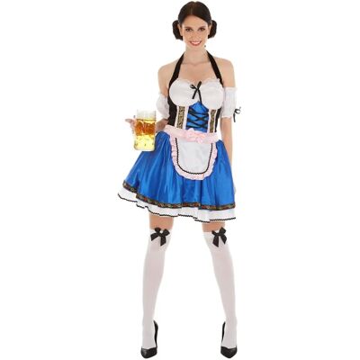 Costume de Dirndl TecTake GmbH pour femmes avec aspect satin - Court et sexy - Publicité Costume de Dirndl TecTake GmbH pour femmes avec aspect satin - Court et sexy - Publicité