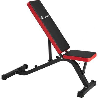 Tectake Hantelbank - Verstellbares Fitnessgerät - Schwarz/Rot Tectake Hantelbank - Verstellbares Fitnessgerät - Schwarz/Rot