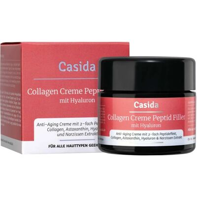 Casida Kollagen Creme Peptid Filler - Hyaluron - 50ml - Creme Casida Kollagen Creme Peptid Filler - Hyaluron - 50ml - Creme