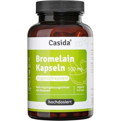 Casida GmbH Bromelain 500 mg Hochdosiert - 120 Kapseln Casida GmbH Bromelain 500 mg Hochdosiert - 120 Kapseln