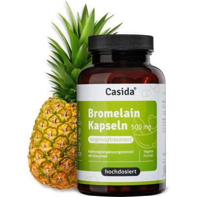 Casida GmbH Bromelain 500 mg Hochdosiert - 120 Kapseln Casida GmbH Bromelain 500 mg Hochdosiert - 120 Kapseln