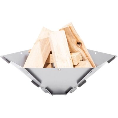 FENNEK Hexagon - Poêle à feu en acier inoxydable - Portable 17L - Publicité FENNEK Hexagon - Poêle à feu en acier inoxydable - Portable 17L - Publicité