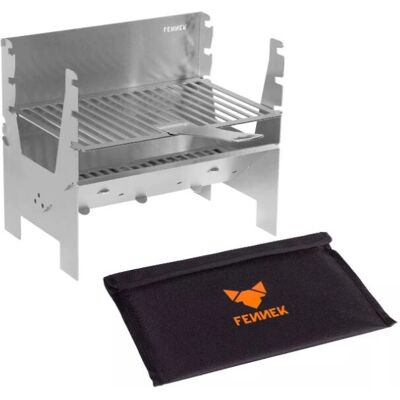 FENNEK Light Grill - Kompakter tragbarer Holzkohlegrill - 26,9x18,3cm FENNEK Light Grill - Kompakter tragbarer Holzkohlegrill - 26,9x18,3cm