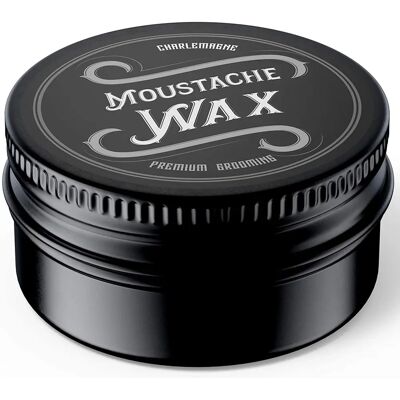 Cera per Baffi Charlemagne Premium - Ingredienti Naturali, Profumo di Pelle - Cera per Moustache Cera per Baffi Charlemagne Premium - Ingredienti Naturali, Profumo di Pelle - Cera per Moustache