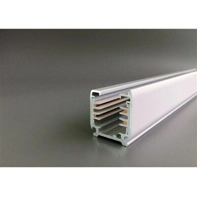 DOTLUX Modèle 3893-W1 - Rail de fixation triphasé 1m blanc mat - Publicité DOTLUX Modèle 3893-W1 - Rail de fixation triphasé 1m blanc mat - Publicité