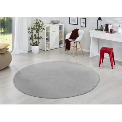 Hanse Home Fancy Round Carpet - 133cm Diameter, Modern Unicolor Rug Hanse Home Fancy Round Carpet - 133cm Diameter, Modern Unicolor Rug