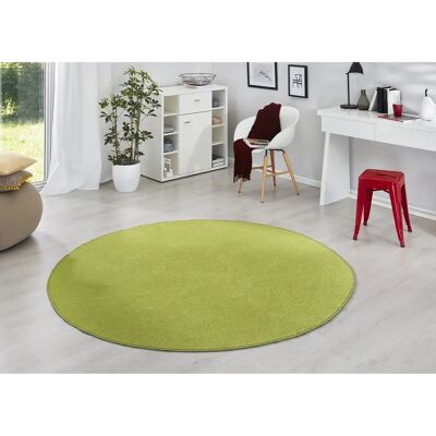 Hanse Home Fancy Round Carpet - 133cm, Green, 7mm - Carpet Hanse Home Fancy Round Carpet - 133cm, Green, 7mm - Carpet