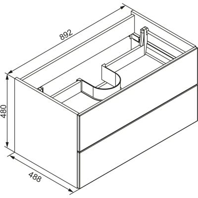 Lanzet - M9 - Weiß - 3-teilig - Bathroom Cabinet Set Lanzet - M9 - Weiß - 3-teilig - Bathroom Cabinet Set