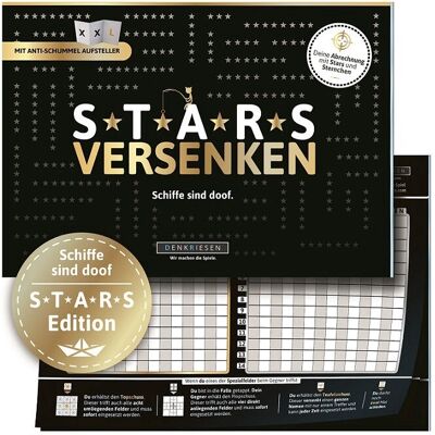 DENKRIESEN Stars Versenken Brettspiel - Reisespiel - Weiß DENKRIESEN Stars Versenken Brettspiel - Reisespiel - Weiß