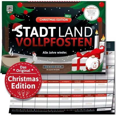 D&R Denkriesen - Stadt Land Vollpfosten - Weihnachts Edition - 'Alle Jahre wieder' - Brettspiel D&R Denkriesen - Stadt Land Vollpfosten - Weihnachts Edition - 'Alle Jahre wieder' - Brettspiel
