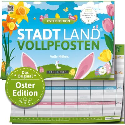 D&R DENKRIESEN GmbH Denkriesen - Stadt Land Vollpfosten - Oster Edition - 'Volle Möhre' - Spiel D&R DENKRIESEN GmbH Denkriesen - Stadt Land Vollpfosten - Oster Edition - 'Volle Möhre' - Spiel