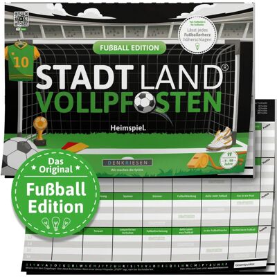 DENKRIESEN GmbH Denkriesen - Stadt Land Vollpfosten - Fußball Edition - Heimspiel - Brettspiel DENKRIESEN GmbH Denkriesen - Stadt Land Vollpfosten - Fußball Edition - Heimspiel - Brettspiel