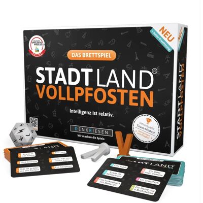 D&R DENKRIESEN GmbH Denkriesen - Stadt Land Vollpfosten Brettspiel + Junior Erweiterung D&R DENKRIESEN GmbH Denkriesen - Stadt Land Vollpfosten Brettspiel + Junior Erweiterung