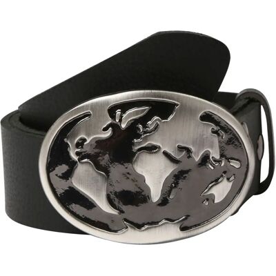 RETTUNGSRING BY SHOWROOM Wasserbüffel Leder Gürtel - Damen, schwarz, Breite 4 cm, unifarben RETTUNGSRING BY SHOWROOM Wasserbüffel Leder Gürtel - Damen, schwarz, Breite 4 cm, unifarben