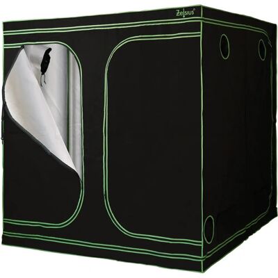 Tenda di coltivazione Zelsius 200x200x200cm - Discreta e riflettente Tenda di coltivazione Zelsius 200x200x200cm - Discreta e riflettente