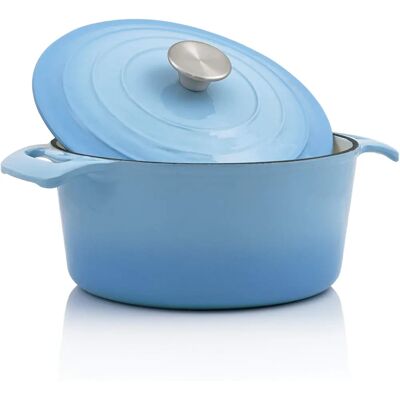 BBQ-Toro - Cocotte 4.0 L Ø24 cm - azul - Cazuela de hierro fundido BBQ-Toro - Cocotte 4.0 L Ø24 cm - azul - Cazuela de hierro fundido