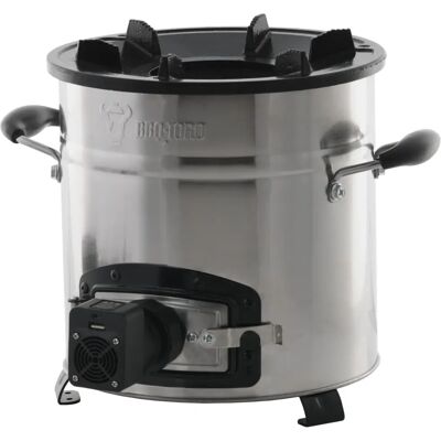 BBQ-TORO Edelstahl Raketenofen - Vielmaterial, USB Ventilator BBQ-TORO Edelstahl Raketenofen - Vielmaterial, USB Ventilator