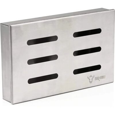 BBQ-Toro Scatola per Affumicatura in Acciaio Inox - Per Griglia a Gas e Carbone BBQ-Toro Scatola per Affumicatura in Acciaio Inox - Per Griglia a Gas e Carbone