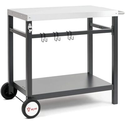 BBQ-TORO Carrello Barbecue 85x50x81 cm - Surface en Inox - Publicité BBQ-TORO Carrello Barbecue 85x50x81 cm - Surface en Inox - Publicité